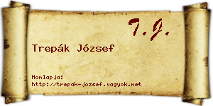 Trepák József névjegykártya